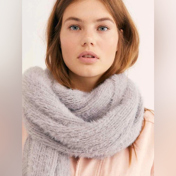 Free People Whisper Fringe Scarf 76” x 24” - Picture 2 of 4